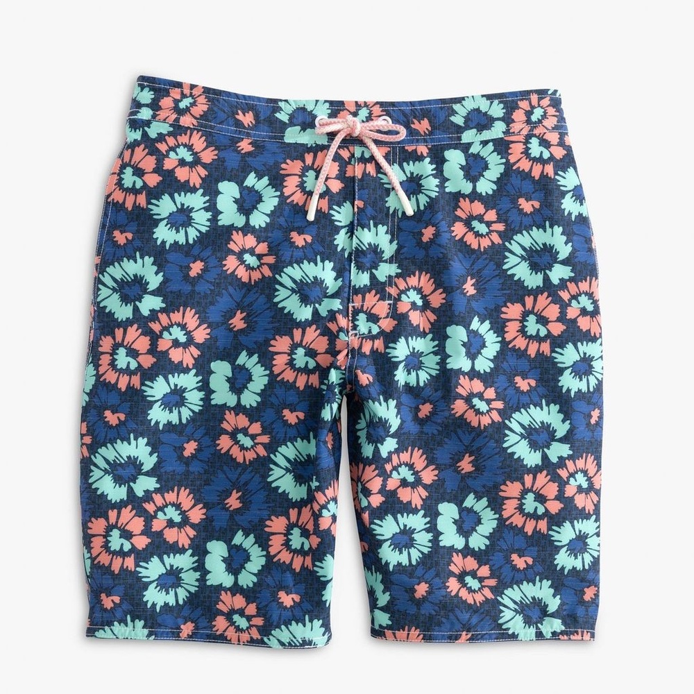 Johnnie-O Vessup Half-Elastic Floral Surf Shorts Men’s Size XL